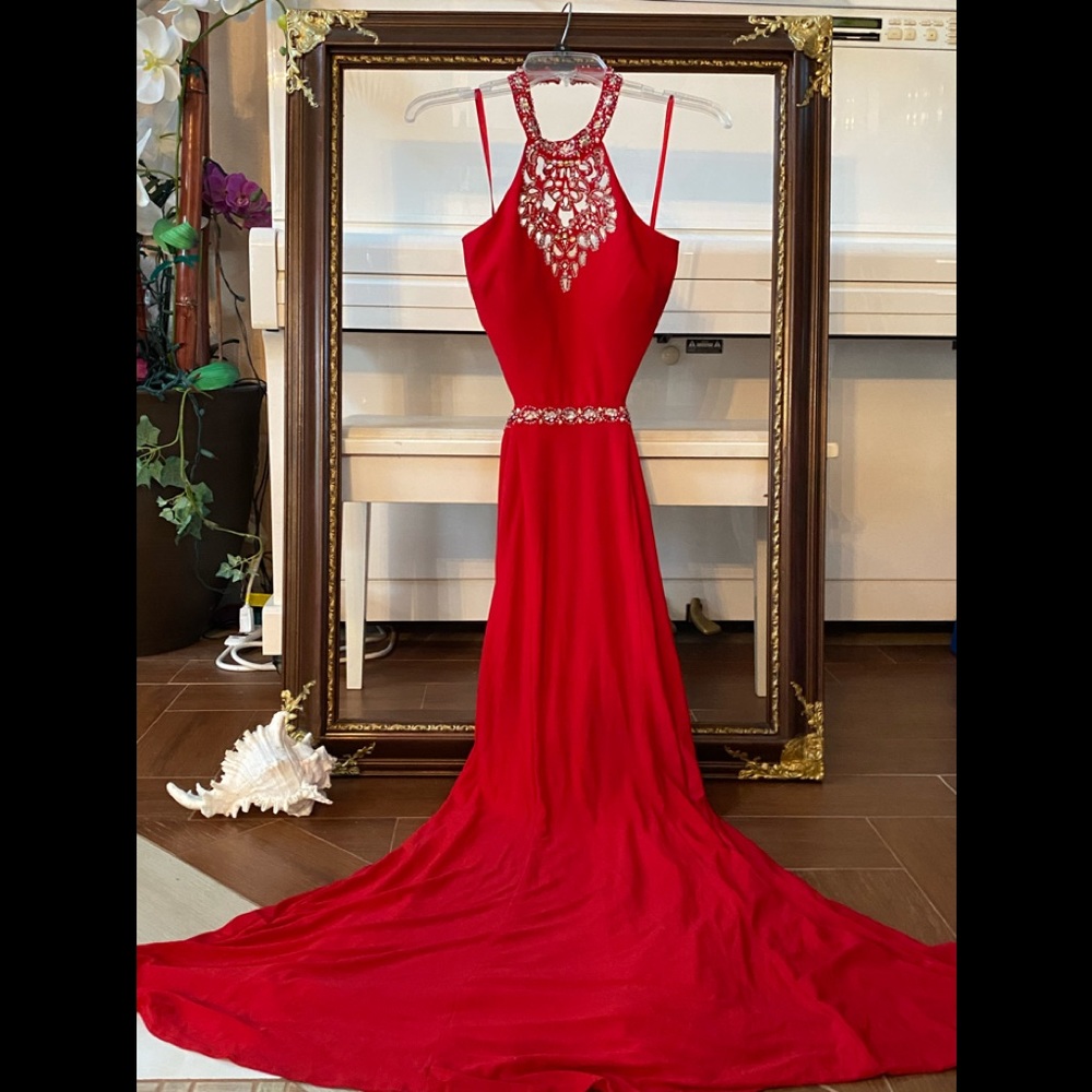 Red sequin dress new w/tags